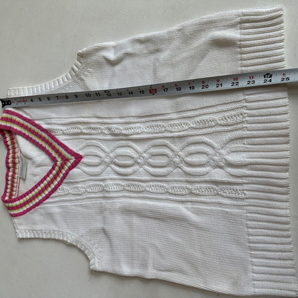 Vintage White Tennis Sweater Vest - Picture 5 of 5